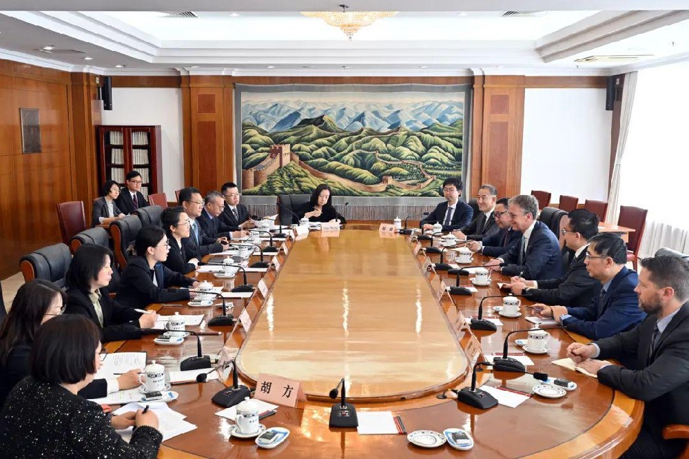 Zheng Bei, Deputy Director of the National Development and Reform Commission, meets with Shi Daocheng, CEO of Rio Tinto Group